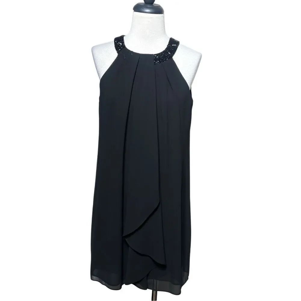 White House Black Market Tent Dress Little Black Dress Size 2P